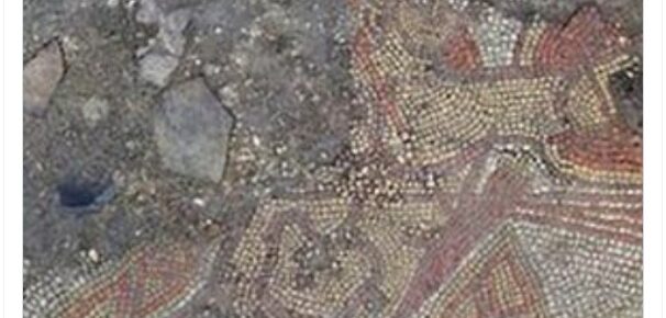 Roman mosaic Homer's Iliad