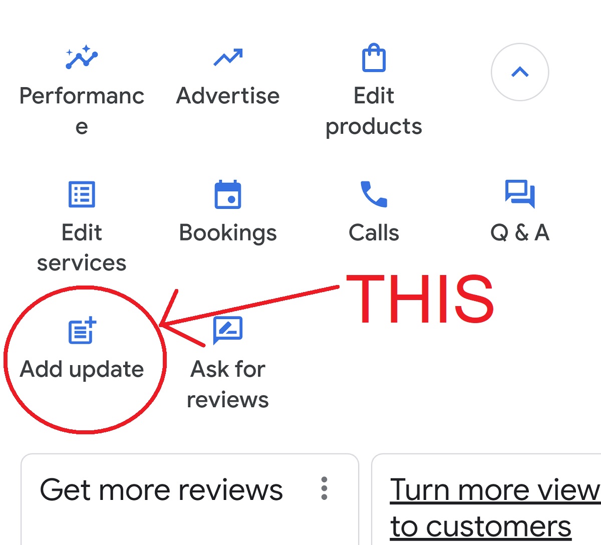 Google business profile add update feature