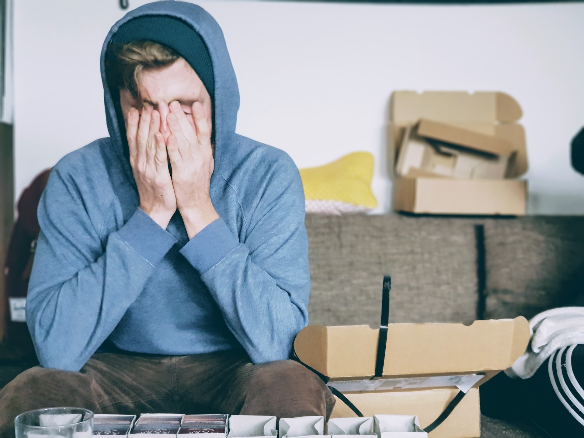 man worried about work slowing down